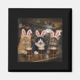 Funny Cat Easter Day Design Men Women Magnet