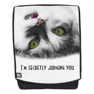 Funny Cat elegant customisable Backpack