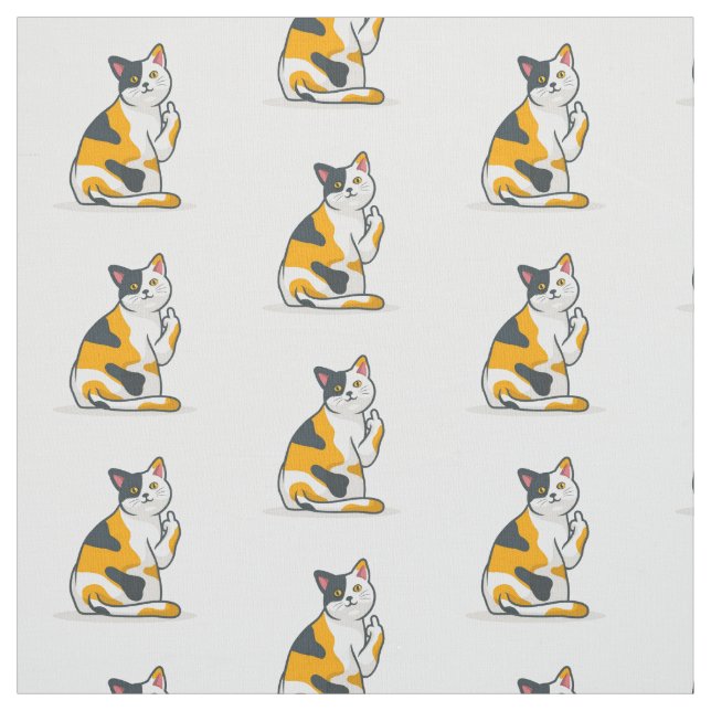Funny Cat Fabric (Swatch)