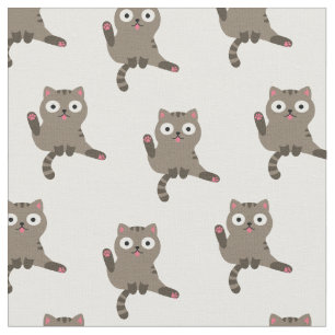 Funny Cat Fabric