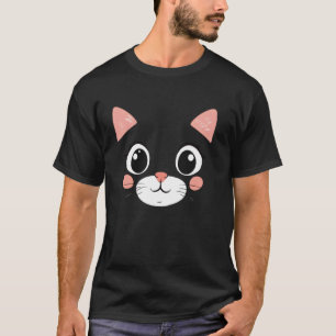 Funny Cat Face Halloween T-Shirt