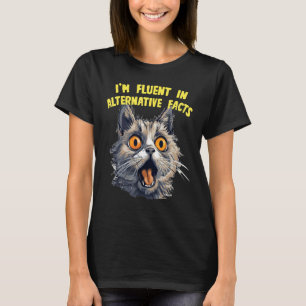 Funny Cat Facts Costume for white Lies ideas Lover T-Shirt