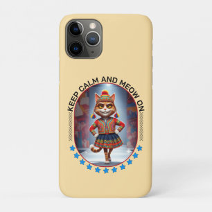 funny cat fashion show Case-Mate iPhone case