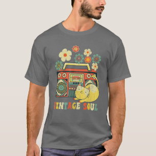 Funny Cat for Girls - Vintage Wildflower Soul Flo T-Shirt