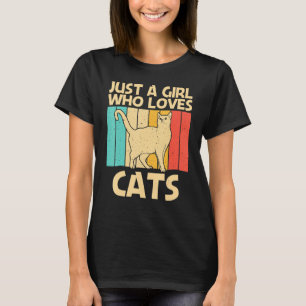 Funny Cat For Girls Women Cat Kitten Pet Animal T-Shirt