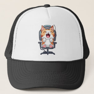 Funny Cat Freak'n Meow Out Trucker Hat