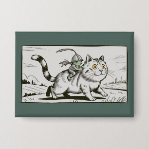 Funny Cat Frog Meme Mediaeval Vintage