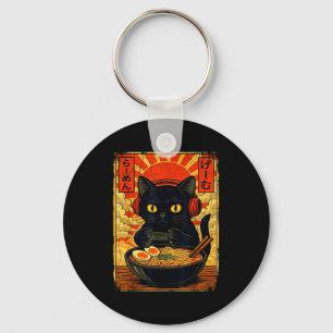 Funny Cat Gamer Gifts Men Anime Kawaii Gaming Head Key Ring
