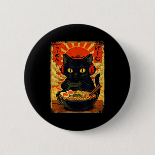 Funny Cat Gamer Men Anime Kawaii Gaming Headset Ca 6 Cm Round Badge