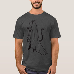 Funny cat ghost black cat Halloween for Cat Kitty T-Shirt