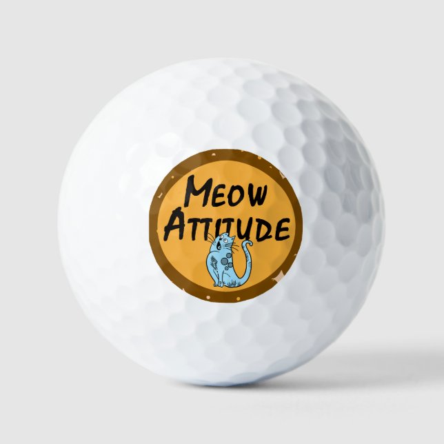 funny cat golf balls (Front)