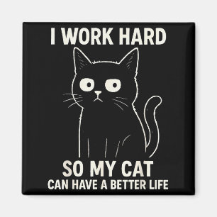 Funny Cat Graphic Tee Men Women Coworker Meme Humo Magnet