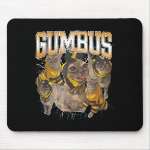 Funny Cat Gumbus Cat Lovers Trendy Cute Animal For Mouse Pad