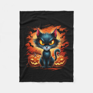Funny Cat Halloween Costume Cat Lovers Mens Womens Fleece Blanket