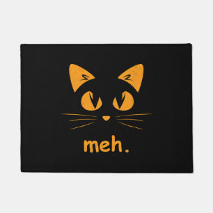 Funny Cat Halloween Shirt For Men Women Doormat