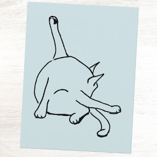 Funny Cat Humour Postcard