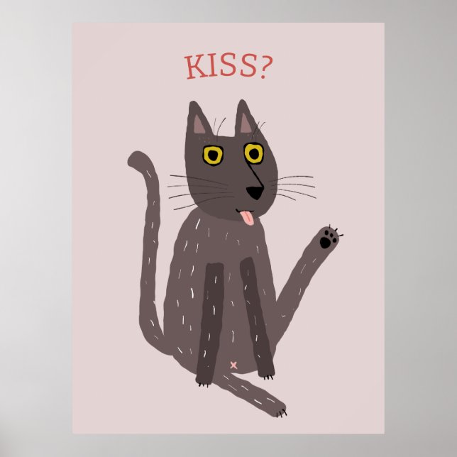 Funny Cat Humour Poster (Front)
