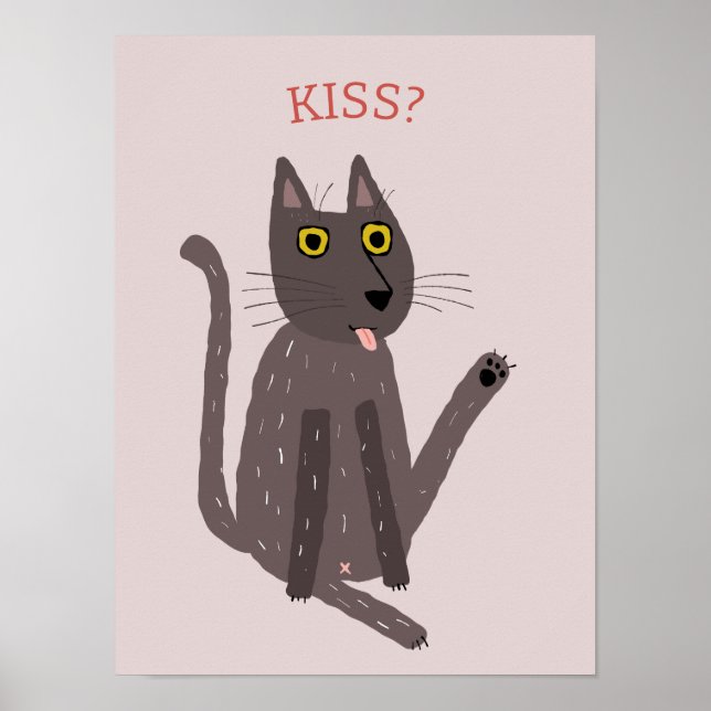 Funny Cat Humour Poster (Front)