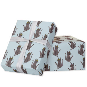Funny Cat Humour Wrapping Paper