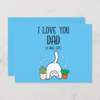 Funny Cat I Love You Dad A Hole Lot