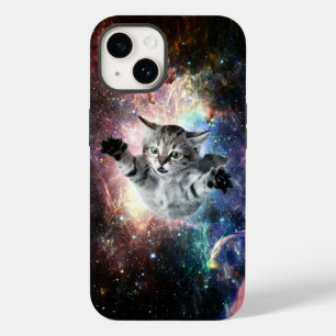 Funny cat in space Case-Mate iPhone 14 case