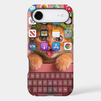 Funny Cat iPhone Keyboard Home Screen