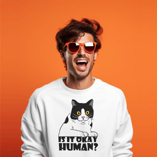 Funny Cat: Is It Okay, Human? T-Shirt