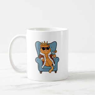 Funny Cat King Mug – I Rule This House