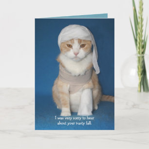 Funny Cat/Kitty in Cast Card