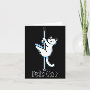Funny Cat Le Dancing Or Is It A Lecat Wordplay Jok Card