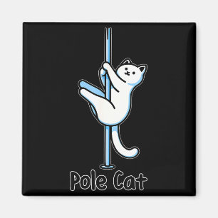 Funny Cat Le Dancing Or Is It A Lecat Wordplay Jok Magnet