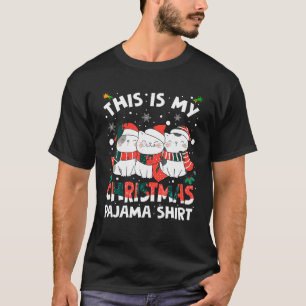 Funny Cat Lover Christmas Pyjamas Cute Xmas Kids T T-Shirt