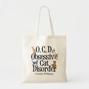 Funny Cat Lover Cute Personalised Tote Bag
