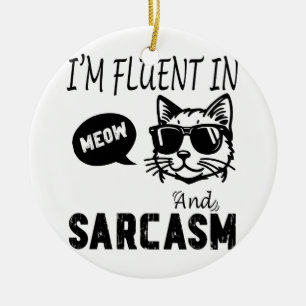 funny Cat lover gift Cat memorial ornament