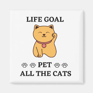 FUNNY CAT LOVER PET ALL THE CATS MAGNET