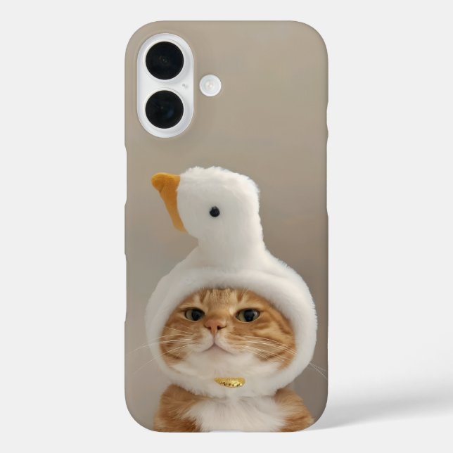 Funny Cat Lover Phone Case – iPhone 16 (Back)