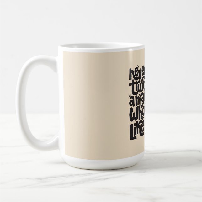 Funny Cat Lover Quote Design Coffee Mug (Left)