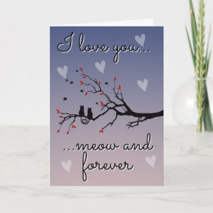 Funny Cat Lover Valentine Card