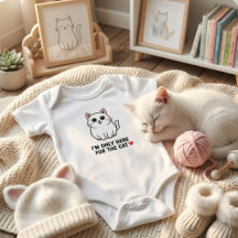 Funny Cat Lover Valentine Mousepad - I'm Only Here