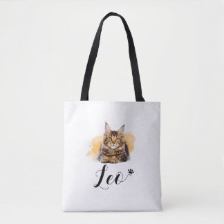 Funny Cat Lover's Tote Bag – Leo