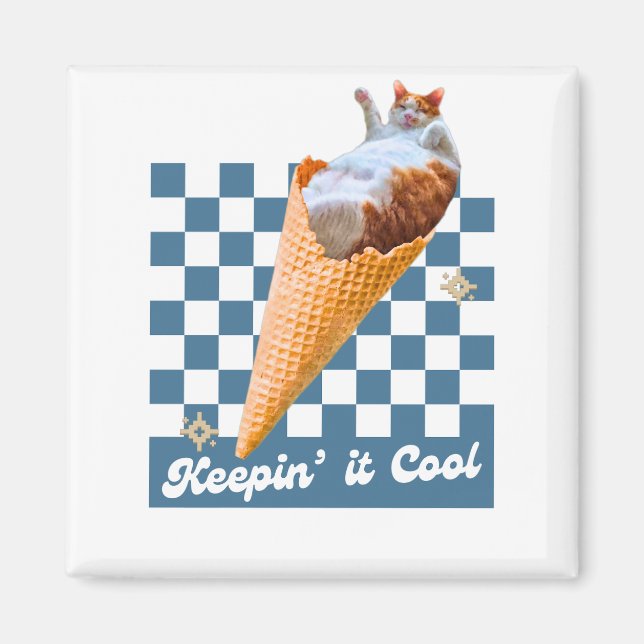 Funny Cat Magnet (Front)