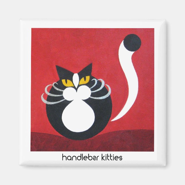 funny cat magnet * cute cat magnet (Front)