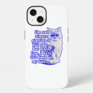 Funny cat meme for cat owners and kitty lovers iPhone 13 case