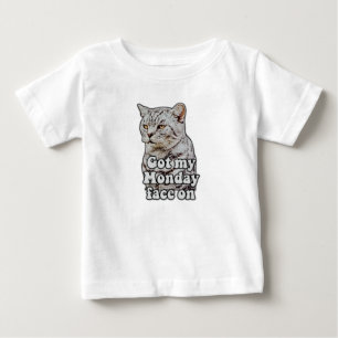 Funny cat meme for kitty lovers and cat lovers baby T-Shirt