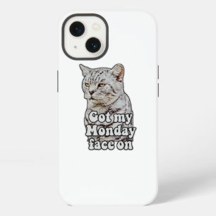Funny cat meme for kitty lovers and cat lovers iPhone 13 case