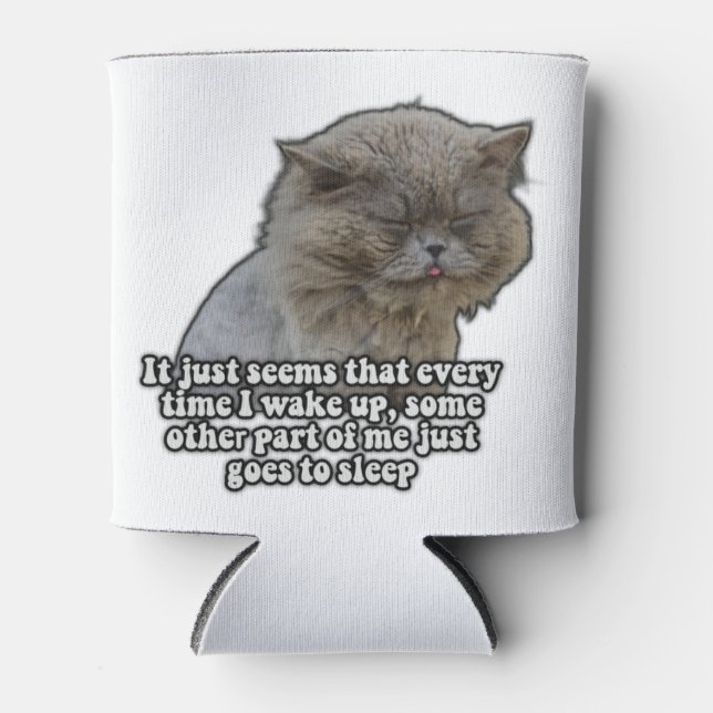 Funny cat meme for kitty lovers and cat owners can cooler (Front)