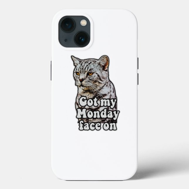 Funny cat meme for kitty owners and cat lovers Case-Mate iPhone case (Back)
