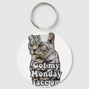 Funny cat meme for kitty owners and cat lovers key ring