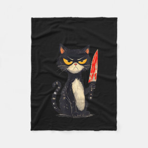 Funny Cat Meme I Require Snacks Design Men Women  Fleece Blanket