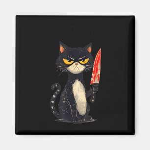 Funny Cat Meme I Require Snacks Design Men Women Magnet